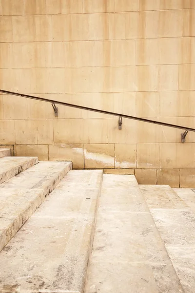 Side View Stairs Wall Hand Rail — Stock Photo, Image