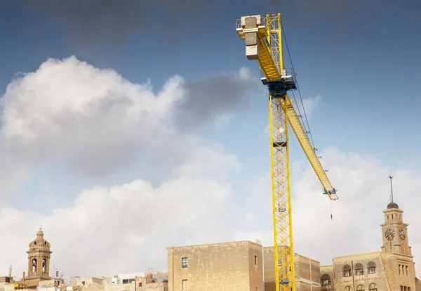 Obras Construcción Edificios Gran Altura Malta — Foto de Stock