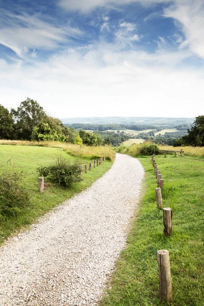 Walkway Looking Surrey Countryside Sunny Day — стоковое фото