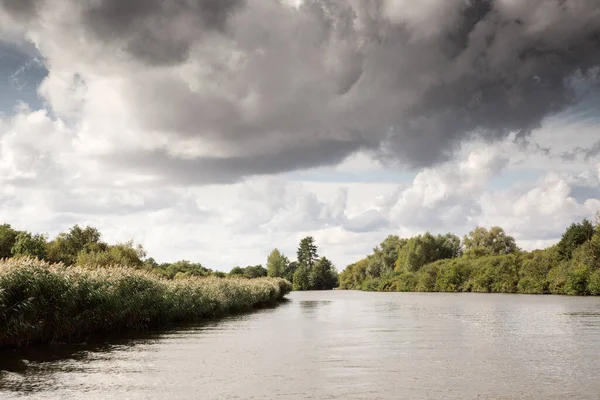 Пейзажне Зображення Річки Луках Норфолка — стокове фото