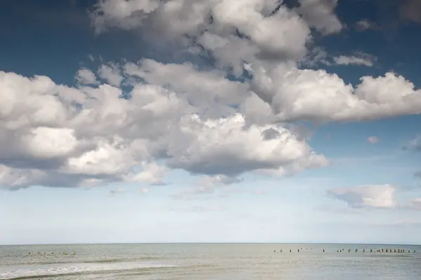 Immagine Del Mare Solo Del Mare Cielo Nuvoloso — Foto Stock