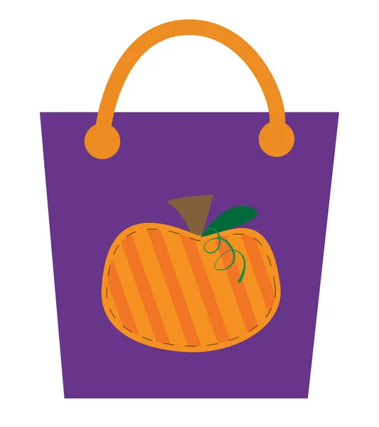 Halloween abóbora doce saco —  Vetores de Stock