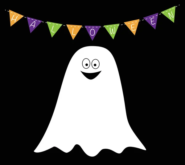 Feliz fantasma de Halloween — Vector de stock