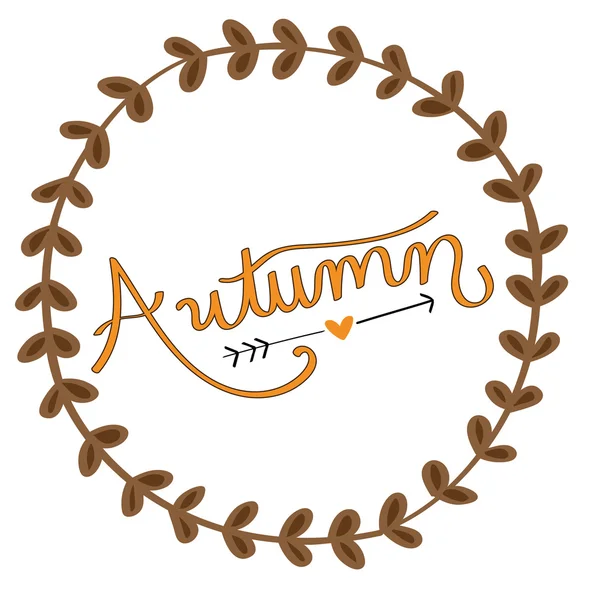 Automne automne automne amour — Image vectorielle