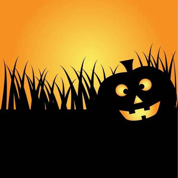 Glücklicher Halloween-Kürbis — Stockvektor