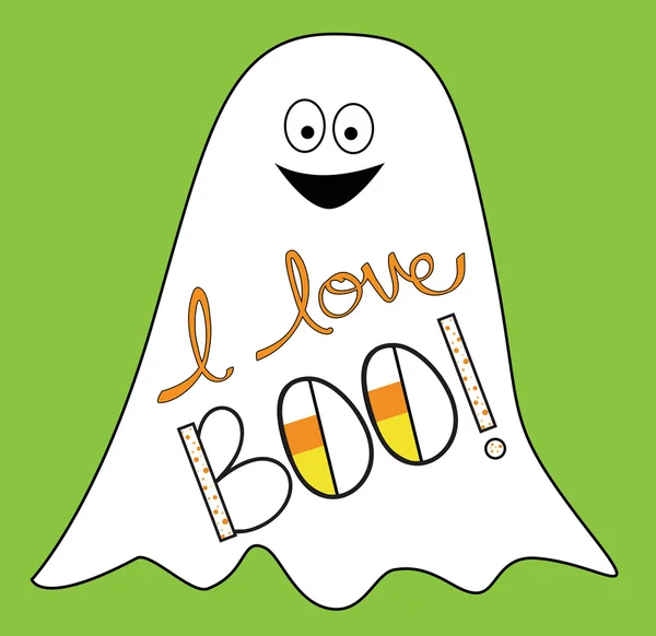 Adoro Boo. — Vettoriale Stock