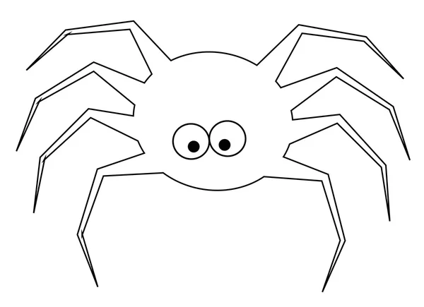 Spider Coloring Page — Stock Vector