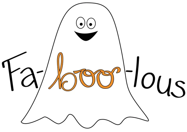 Fa Boo Lous Ghost — Stock Vector
