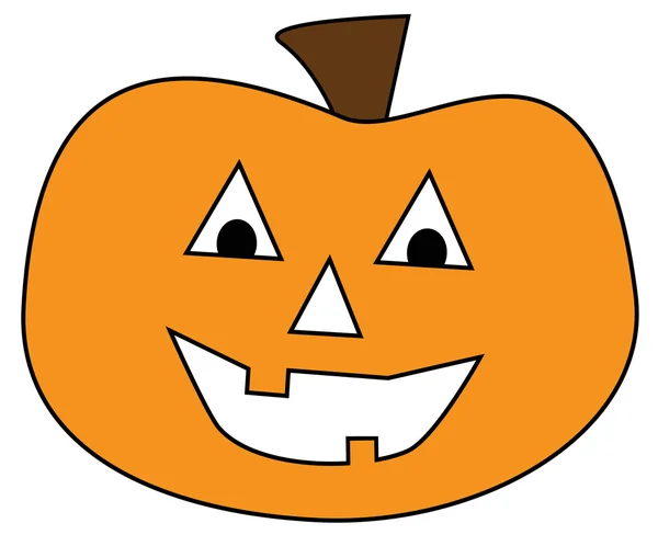 Jackolantern Halloween souriant — Image vectorielle