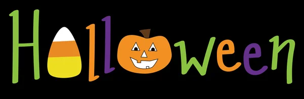 Roztomilý šťastný Halloween — Stockový vektor