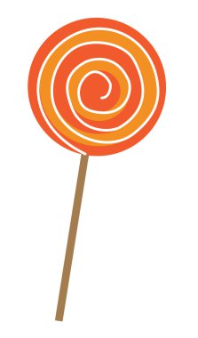 Turuncu lolipop şeker