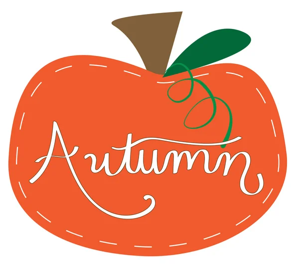 Calabaza de otoño de otoño — Vector de stock