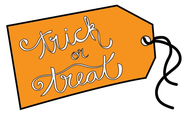 Trick or Treat Tag — Wektor stockowy