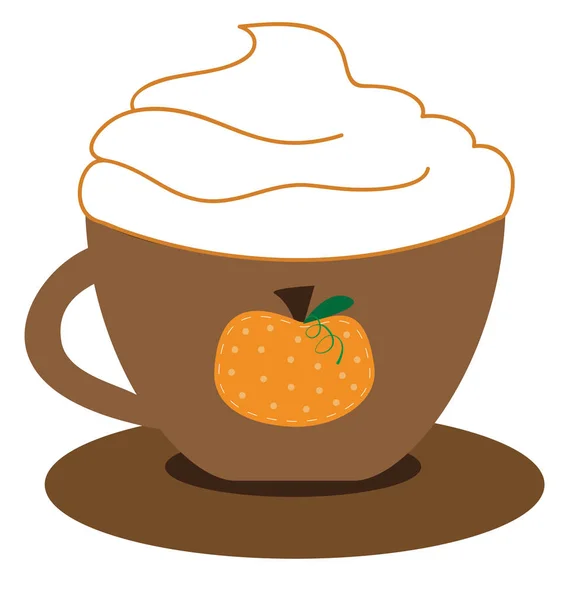 Pumpkin spice latte — Stockvector