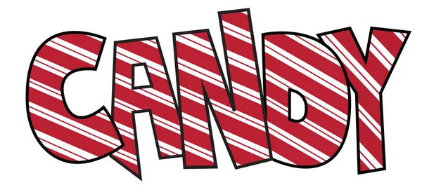 Bonbons Lettres de Noël — Image vectorielle