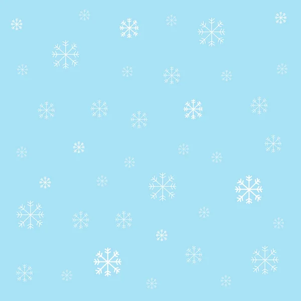 Schneeflocke Winter Hintergrund — Stockvektor