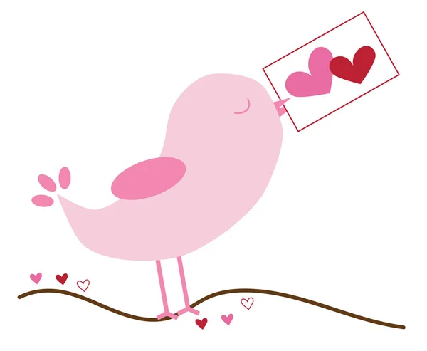 Love Bird Note — Image vectorielle