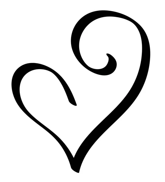 Чорний Валентина серця — стоковий вектор
