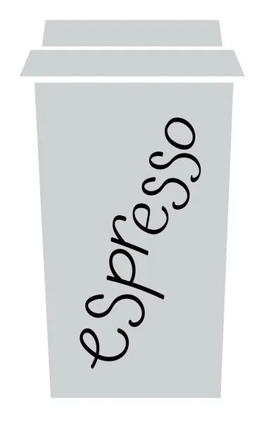 エスプレッソ コーヒーのカフェイン — ストックベクタ
