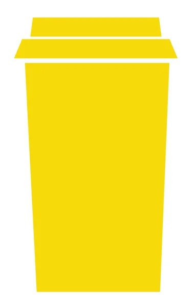 Tazza di caffè giallo — Vettoriale Stock