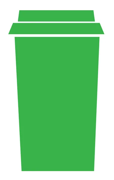 Green Coffee Cup — Stock Vector