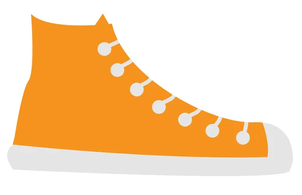 オレンジ色のファッション靴 — ストックベクタ