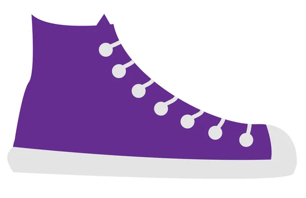 Zapato de moda púrpura — Vector de stock