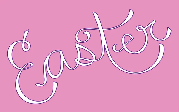Cursive Easter Letters — Stock Vector