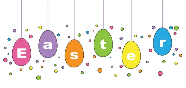 Ovos de Páscoa felizes — Vetor de Stock