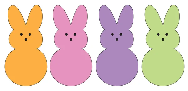 快乐复活节兔子 图库矢量图片