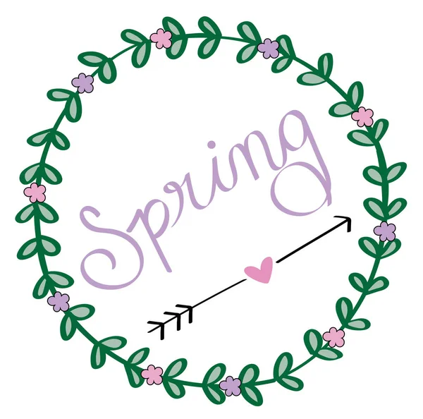 Seta de amor de primavera — Vetor de Stock
