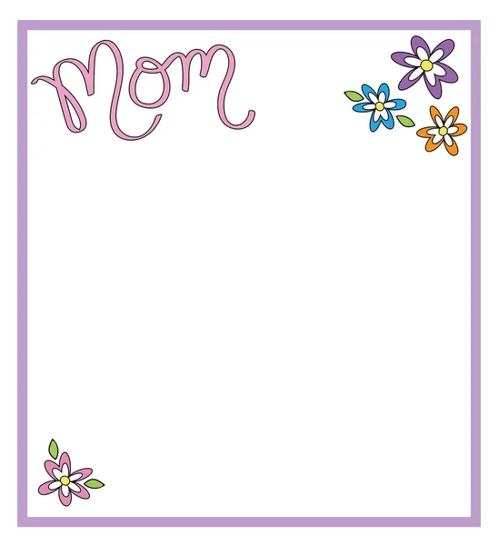 Mama-Grußkarte — Stockvektor
