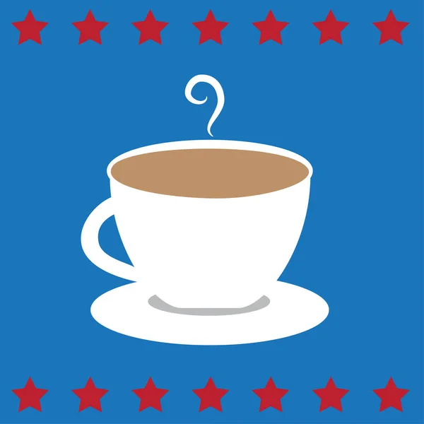 Amerikaanse koffiekopje mok — Stockvector