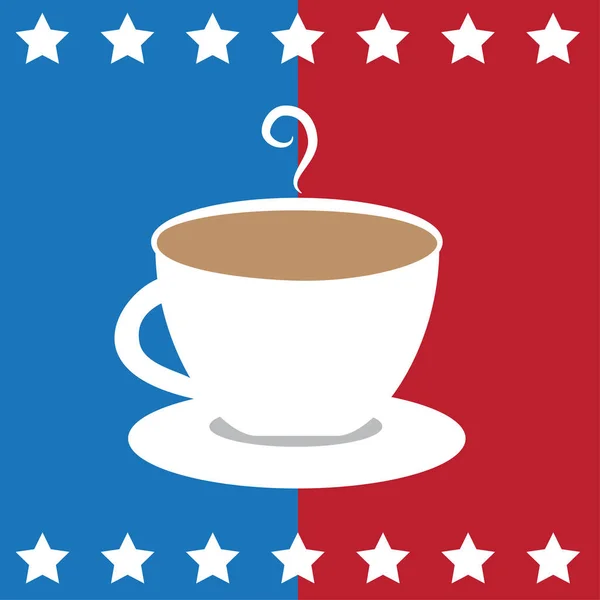 Amerikansk kaffekopp – stockvektor