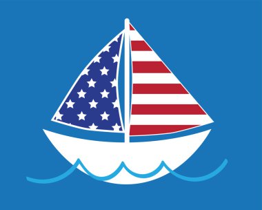 Amerikan Stars and Stripes yelkenli