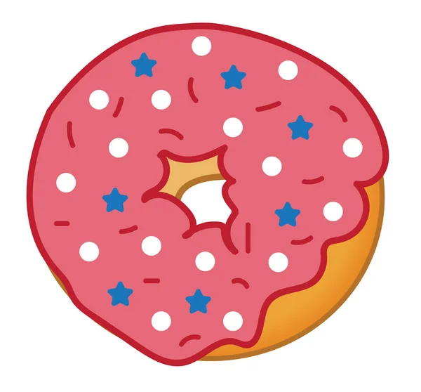 4 juli Donut — Stockvector