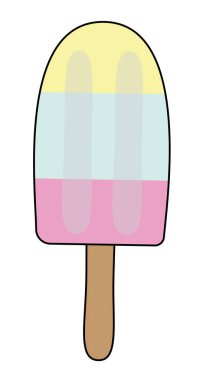 Renkli nefis yaz buzlu şeker