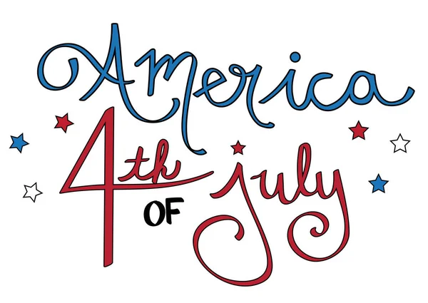 America 4 luglio — Vettoriale Stock