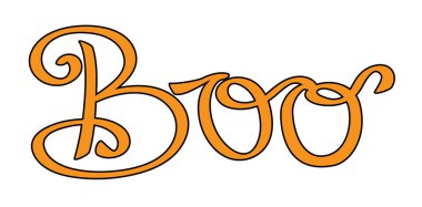 Mutlu Cadılar Bayramı Boo yazı