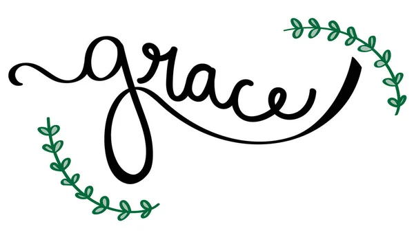 Lettrage de Grace Church — Image vectorielle