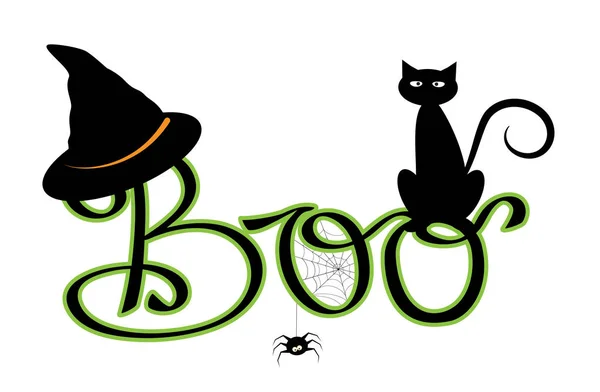 Feliz Halloween Boo —  Vetores de Stock