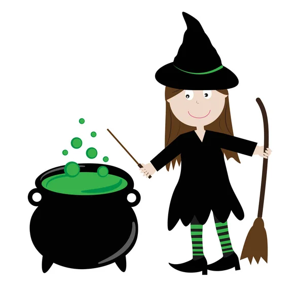 Хэллоуин Ведьма и Пиво — стоковый вектор