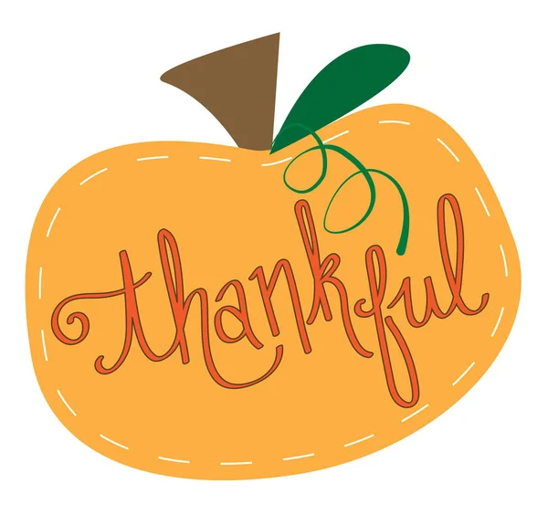 Happy Thanksgiving wdzięczny dyni — Wektor stockowy