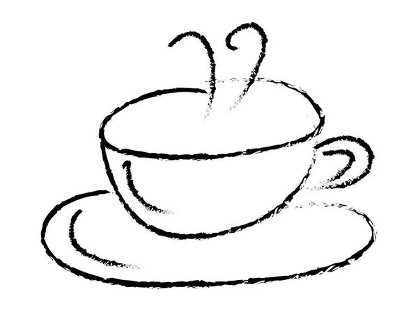 Clipart Disegno disegnato a mano Caffè — Vettoriale Stock