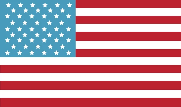 Stelle e strisce Bandiera americana — Vettoriale Stock