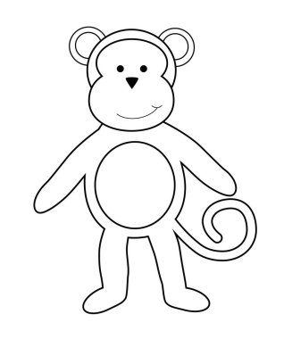 Maymun boyama sayfası