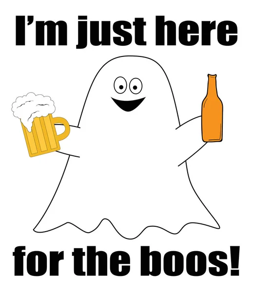 Happy Halloween Ghost Boos — Wektor stockowy