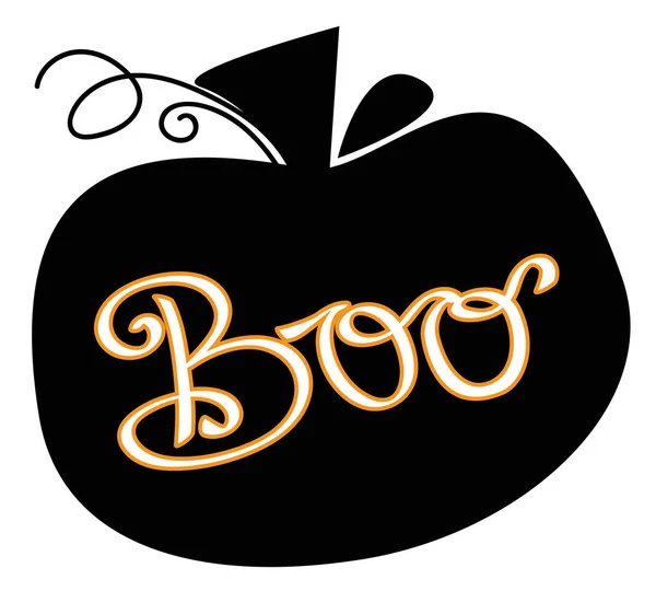 Joyeux Halloween Boo Citrouille — Image vectorielle