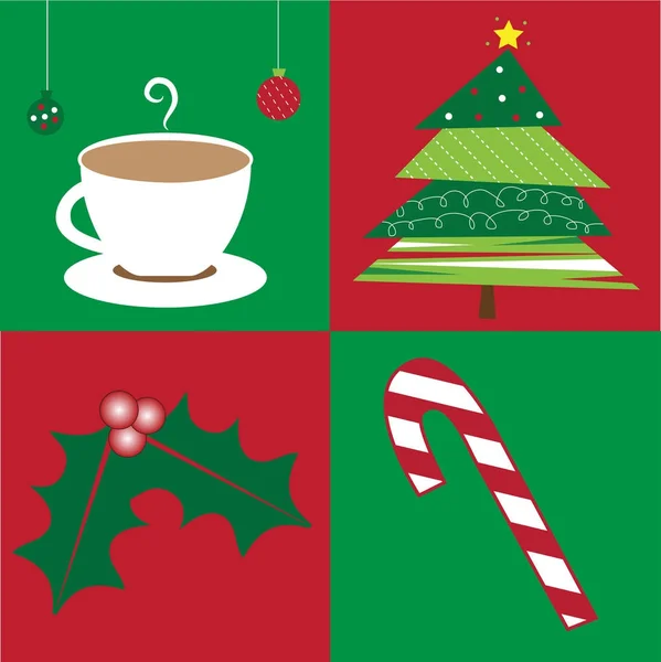 Merry Christmas Items — Stockvector