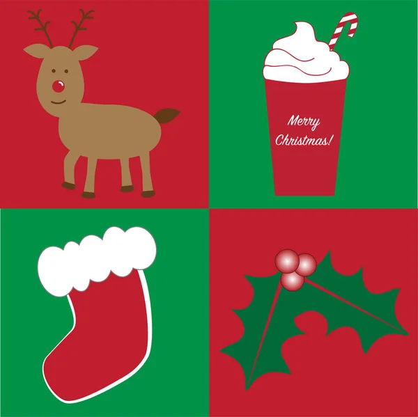 Merry Christmas Items — Stockvector